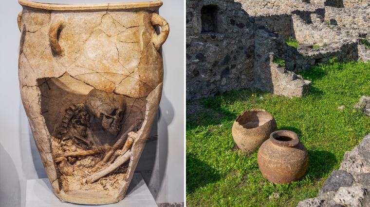 Im Feuer eingeschlossen: 1600 Jahre altes Skelett in Riesenkrug erzählt letztes Drama eines jungen Römers