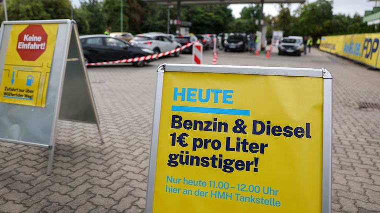 Wahlkampf-Aktion in Sachsen-Anhalt
