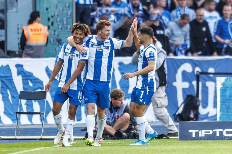 Berliner nicht zu stopppen: Hertha setzt Siegesserie gegen Magdeburg fort