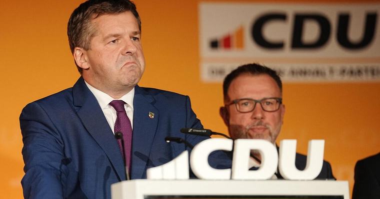 Analyse Wahlparty der CDU Gespenstische Stille in Magdeburg