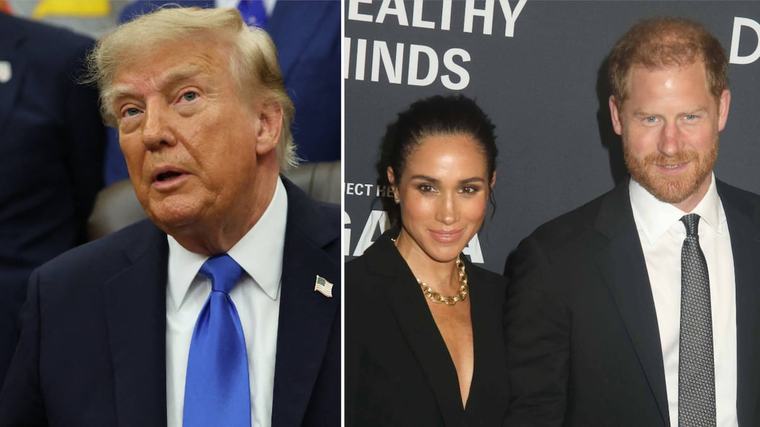 „Ich war kein Fan”: Donald Trump freut sich, dass Harry und Meghan weg sind