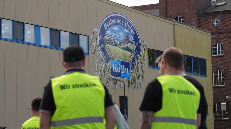 Gewerkschaft bestreikt Köllnflocken-Hersteller