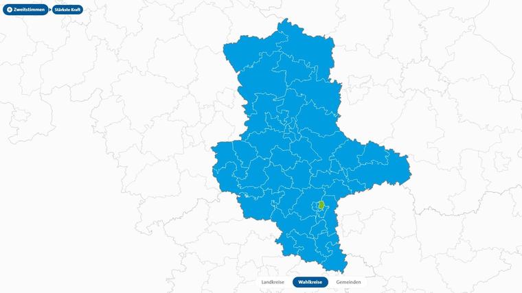 Wahlkarte zur Landtagswahl in Sachsen-Anhalt 2026