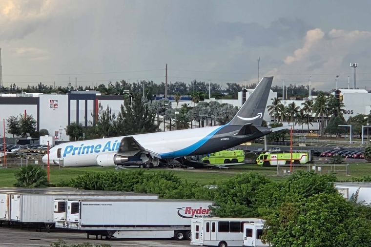 Amazon-Frachtflugzeug schießt über Landebahn in Miami hinaus – mindestens fünf Tote