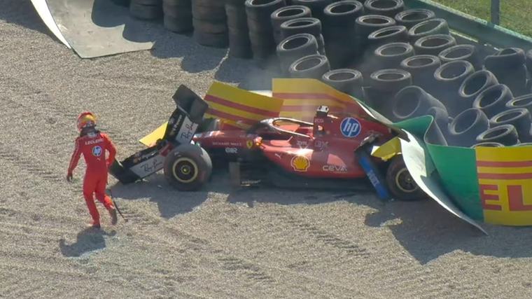 Kurz nach schwerem Monza-Unfall klagt Charles Leclerc über Sichtprobleme