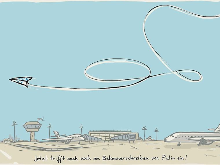 Kittihawk: Bekennerschreiben von Putin