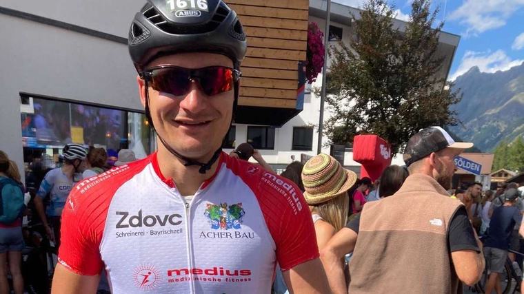 „Anian war mein Ansporn“: Markus Pötzinger fährt Ötztaler Radmarathon mit dem Rad seines Schwagers