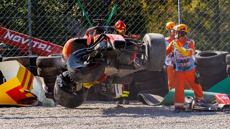 Formel 1 in Italien: Verwirrung um schweren Crash von Ferrari-Pilot Leclerc